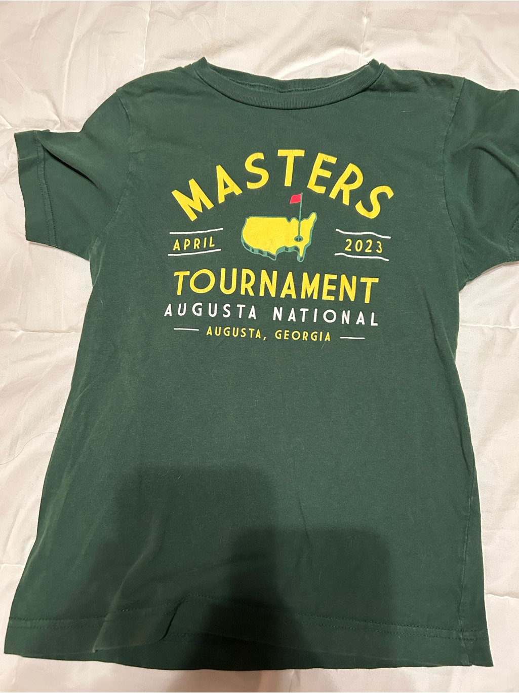 Masters Tournament 2023 Green Kids Tshirt